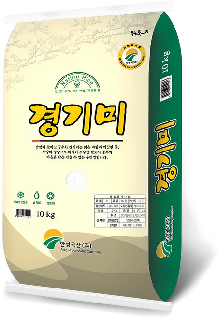 안성곡산 경기미 백미, 10kg, 1개, 상등급