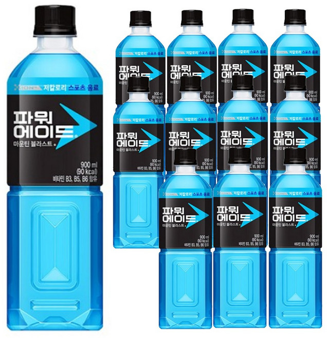 파워에이드 마운틴 블라스트, 900ml, 12개