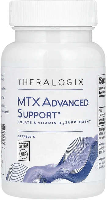 단백질 비타민 철분 마그내슘 칼슘 Theralogix MRX Advanced Support® 엽산 및 비타민B12 보충제 90정 고루고루섭취해주세요, TheralogixMRXAdvancedSupport엽산, 1개 - 쿠팡
