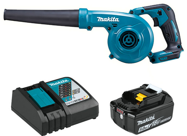 마끼다 DUB185RT1 충전 18V 송풍기 5.0Ah 배터리 1개 세트, 1세트