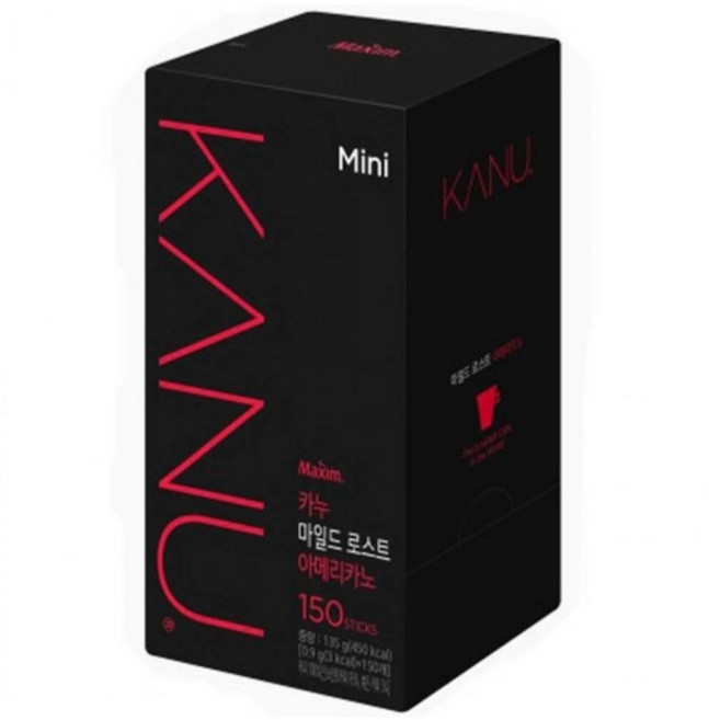 카누 미니 다크 로스트 아메리카노 150개입, 1박스, 900mg