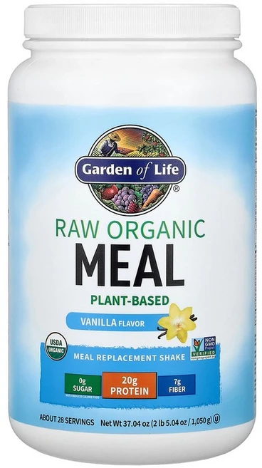 Garden of Life RAW Meal Replacement Shake Vanilla 2 lbs 5.04 oz (1 050 g), 1개 - 쿠팡
