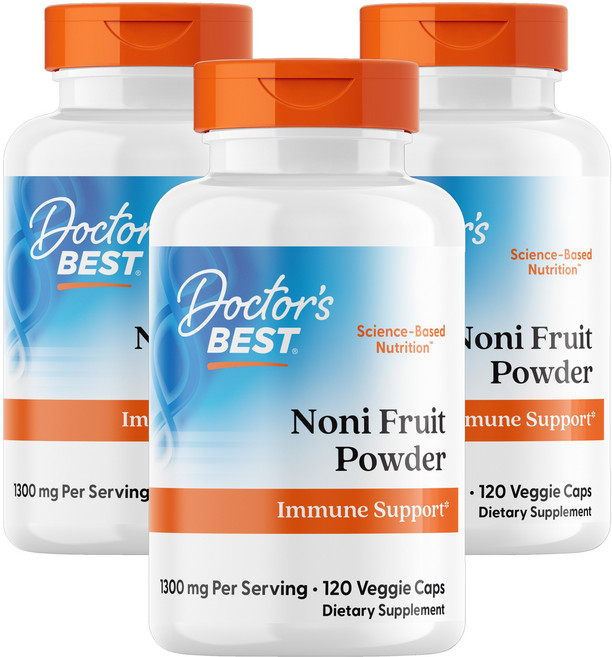 닥터스베스트 노니 프루트 파우더 650mg 베지 캡슐, 120정, 3개