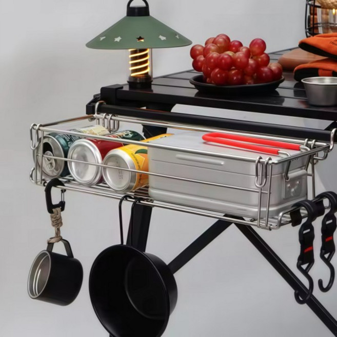 야외 캠핑 IGT 테이블 랜턴 홀더 Tryhomy 3 /4 유닛 용 스토리지 알루미늄 합금 선반, 02 Single Board, 3인용