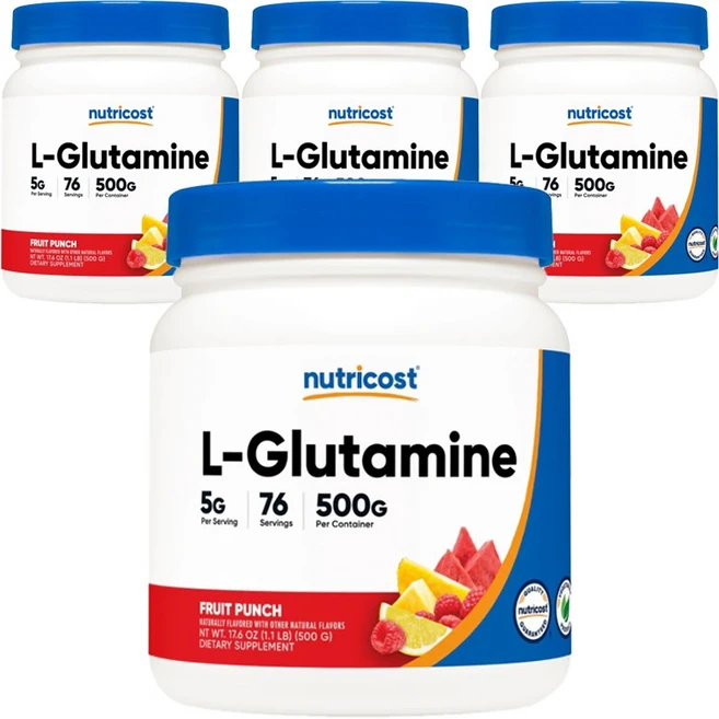 뉴트리코스트 L-글루타민, 500g, 4개 - 쿠팡