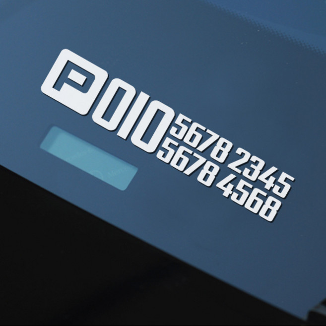 듀얼전화번호스티커 번호2개 주차번호데칼, 1개, 스몰+노랑