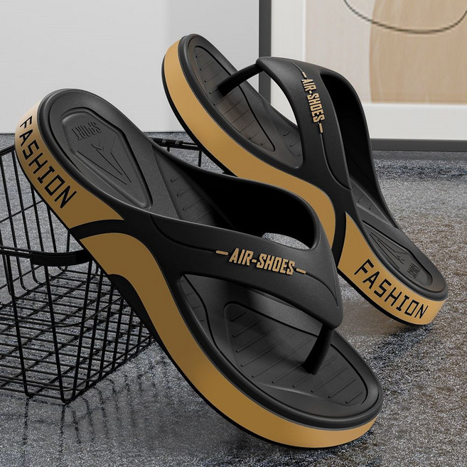 besteffie 남자슬리퍼 여름용 미끄럼방지 발편한 레터링 쪼리슬리퍼 패션 쪼리 빅사이즈 남성슬리퍼 C58