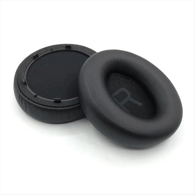 Anker Soundcore Space Q45 단백질 가죽 헤드폰 이어 패드 헤드셋 이어 쿠션 수리 부품과 호환용 교체 용 이어 패드, 1개, 검은색