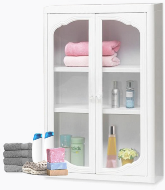 아이리스 다용도 국산 고급욕실장대형 화장실 수납정리함 수건정리장, 1개