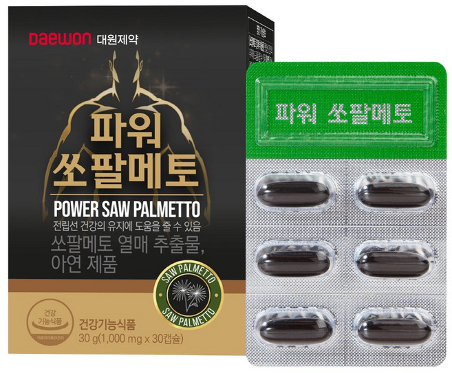 [대원제약] 파워 쏘팔메토, 1g, 1박스