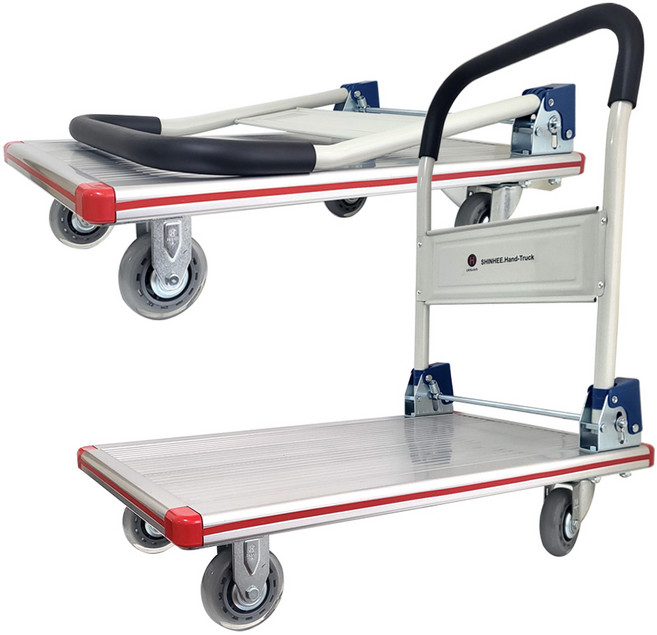 알루미늄 접이식 대차 610x1200 LV-350 무소음 바퀴 구루마 끌차 카트 엘카