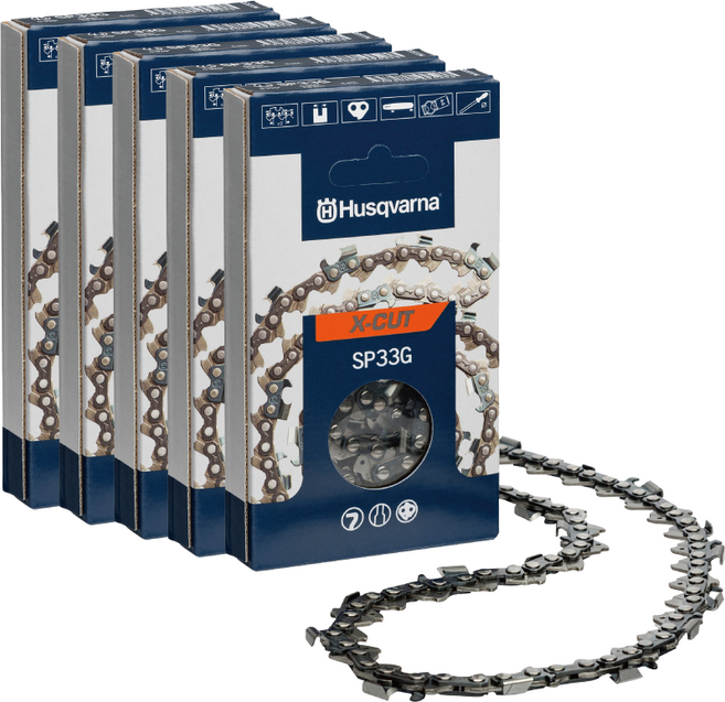 허스크바나 체인톱날 엔진톱날 20번 33날 5개 440 / 445 용 X-CUT SP33G