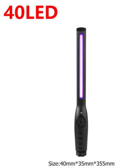 LED 살균 지팡이 UV 램프 휴대용 살균 램프 빠른 살균 튜브 UVC 살균 조명, 1개