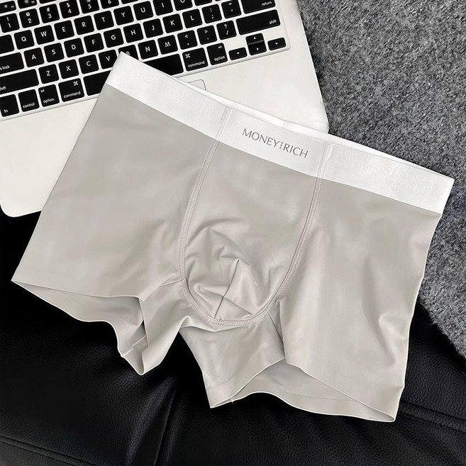 MONEY:RICH 男士無痕冰絲四角褲