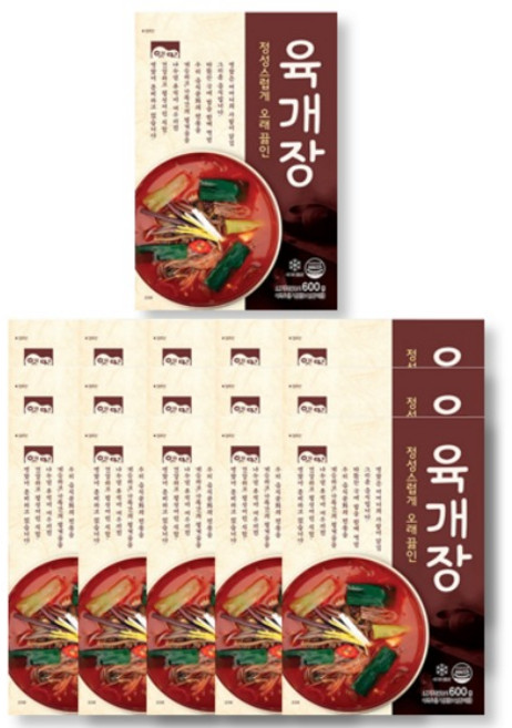 고향 육개장 600g, 15개