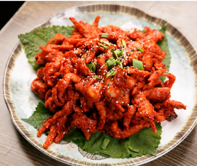 3+1 집에서 즐기는 매콤함 장인의 손맛 꼬들꼬들 무뼈닭발 직화 불닭발 250G, 4개