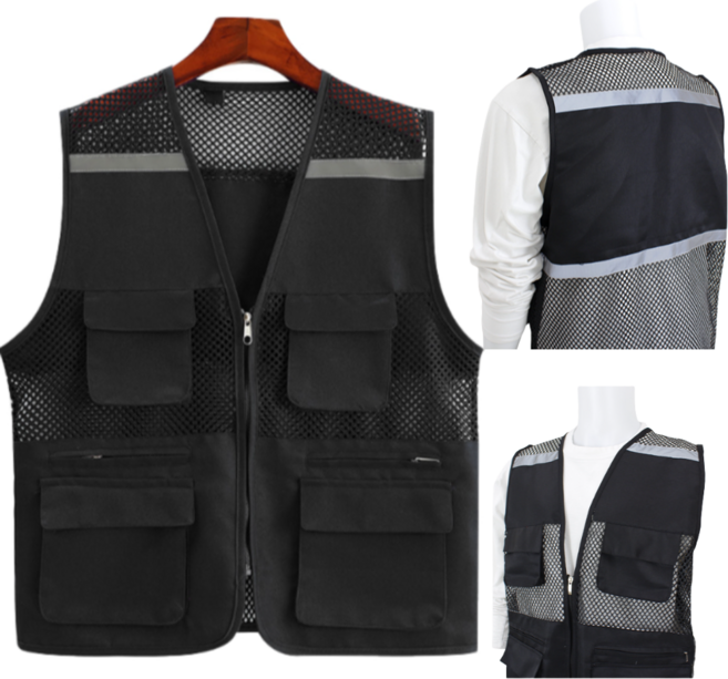 라이크위너 더운 여름에도 시원하게 입을수 있는 통풍 잘되는 시원한 소재 여름 남자 작업조끼 95~110