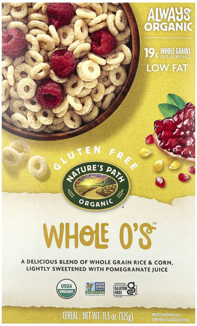 건강챙기세요 Nature's Path Whole O's 시리얼 325g(11.5oz) 백살까지오래오래, NaturesPathWholeOs시리얼325g115oz, 325g, 1개