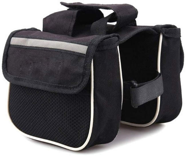 큐에스스포츠 자전거가방 프레임더블백 멀티백 자전거수납 핸드폰거치대, 프레임더블백레드, 프레임더블백 레드