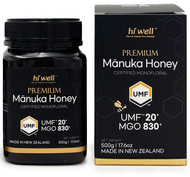 하이웰 뉴질랜드 프리미엄 마누카꿀 UMF20+ (MGO830+), 1개, 500g