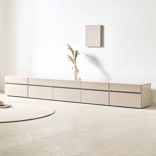 텐더 LPM 600/1200/1800 높은 거실장 티비다이 tv장 수납장, 06. 높은 거실장 세트_모카그레이