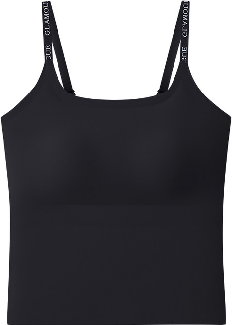 미노스토리 여성 볼륨업 내장패드 에어핏 심리스 나시탑