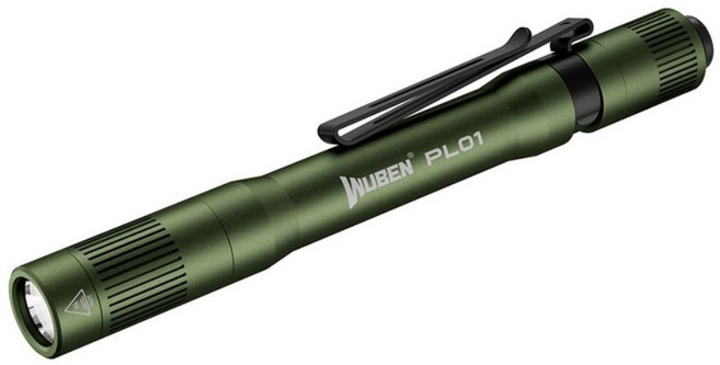 WUBEN PL01 綠色 多功能 EDC 便攜燈 650流明 5000K, 軍綠色, 1個