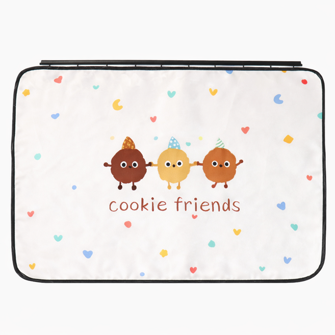 편안가온 차량용 햇빛가리개 레일형 커튼, 1개, 쿠키프렌즈