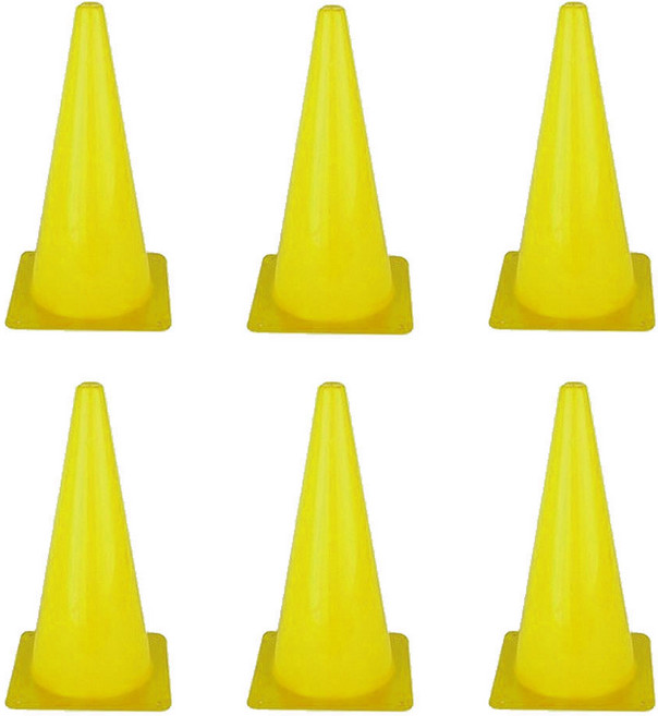 SM스포츠 축구 칼라콘 라바콘 꼬깔콘 23cm, 23CM 콘 노랑, 1개