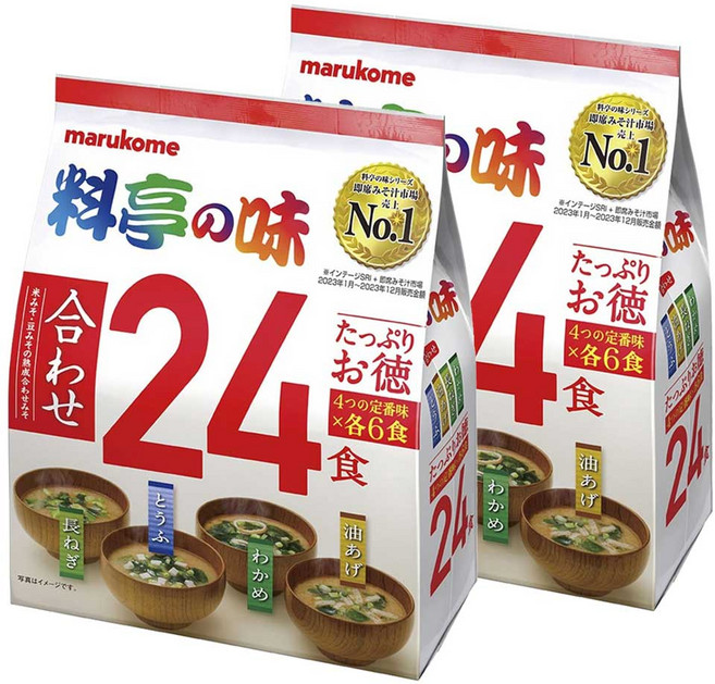 마루코메 요리정의 맛 모듬 파 + 두부 + 미역 + 유부 24개입, 2개