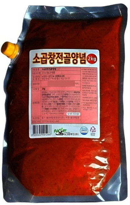 뉴그린 오로지 소 곱창전골양념 2kg 전문점용, 1개, 소곱창전골
