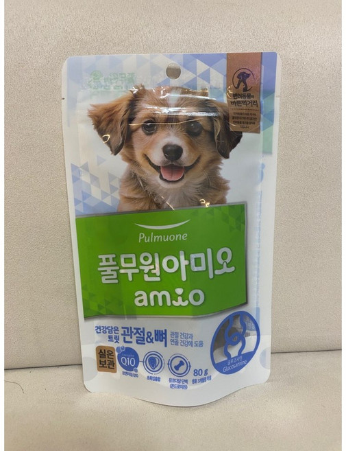 풀무원아미오 강아지 건강담은트릿, 뼈/관절강화, 80g, 4개