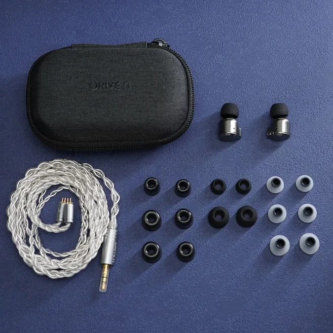 ORIVETI OD100 독점 DLC 9.2mm 다이내믹 드라이버 이어폰 HiFi 음악 유선 CNC 밀링 메탈 인이어 모니터 3, 01 은