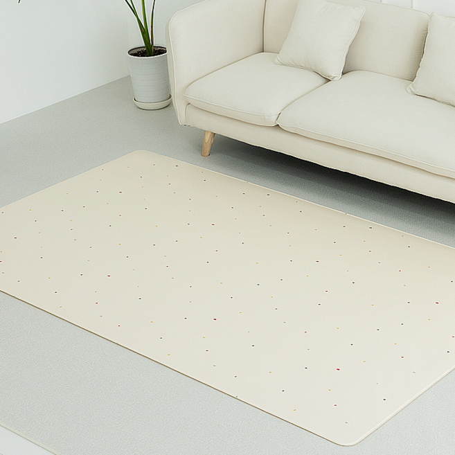 희소컴퍼니 양면디자인 PVC 거실매트 바닥매트, 패브릭트윈