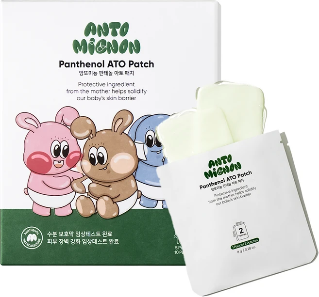 앙또미뇽 아토패치 유아 고보습 진정 아기 마스크팩, 1박스 - 쿠팡
