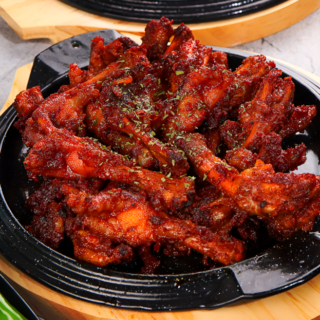 직화 통닭발 무뼈닭발 구이 캠핑 술안주 밀키트, 1개, 300g