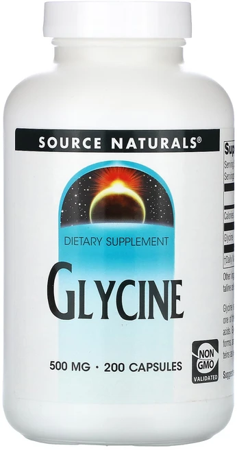 Source Naturals 글라이신 1000mg 캡슐 200정(캡슐 1정당 500mg), SourceNaturals글라이신1000mg캡슐200정, 1개, 200정 - 쿠팡
