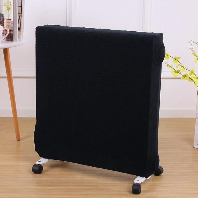 고탄력 라디에이터 보관용 전기히터 커버 패브릭 스판 덮개 가리개, 가로폭40~60cmx높이55~60cm, 블랙