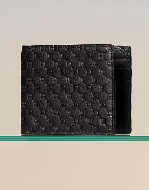 닥스 ACC [선물포장] 블랙 유럽 수입가죽 루이스 엠보 DD 패턴 슬림반지갑 DBWA4F374 389233