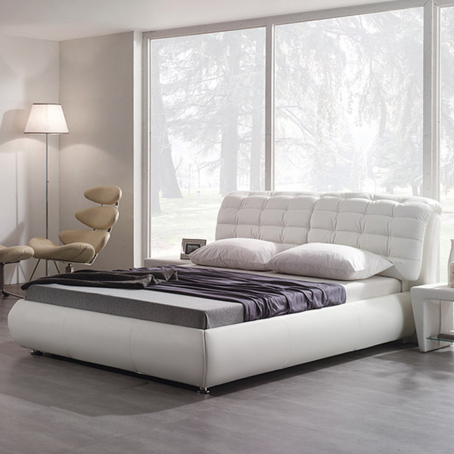 젠티스 베스트 퀸 침대프레임 콜렉션 (매트선택), B. 끌레르 (화이트), (프레임+컴포트매트)