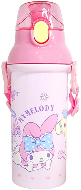 산리오 마이멜로디 앵커 원터치어깨끈물통 물병, 1개