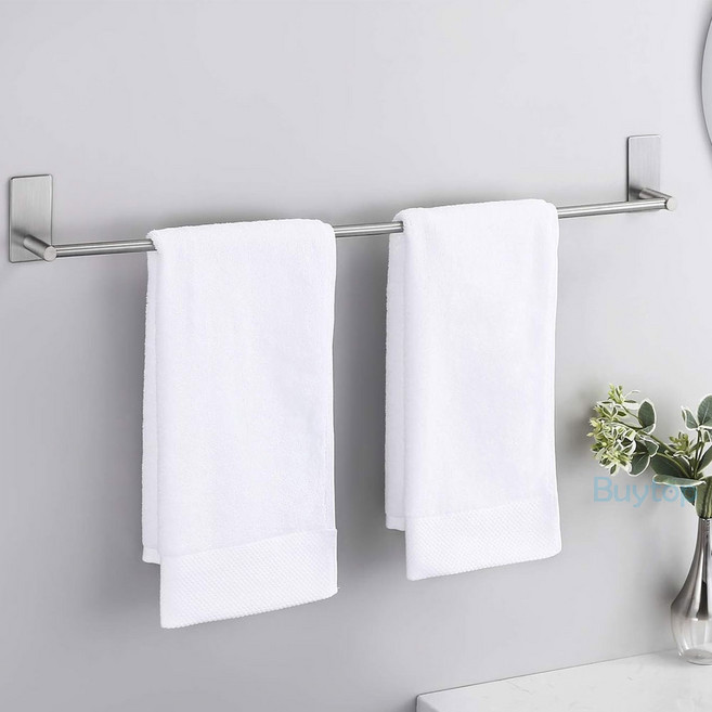 [바이탑] 스텐 욕실수건걸이 무타공 3M 접착식 타올걸이 화장실수건걸이