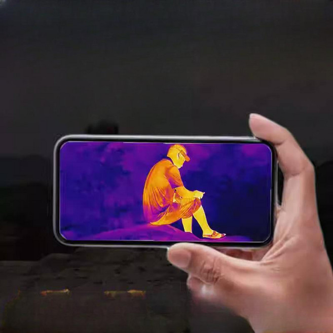 스마트폰열화상카메라 적외선 열감지카메라 고화질 실외, 표준판 HD50배, 1개