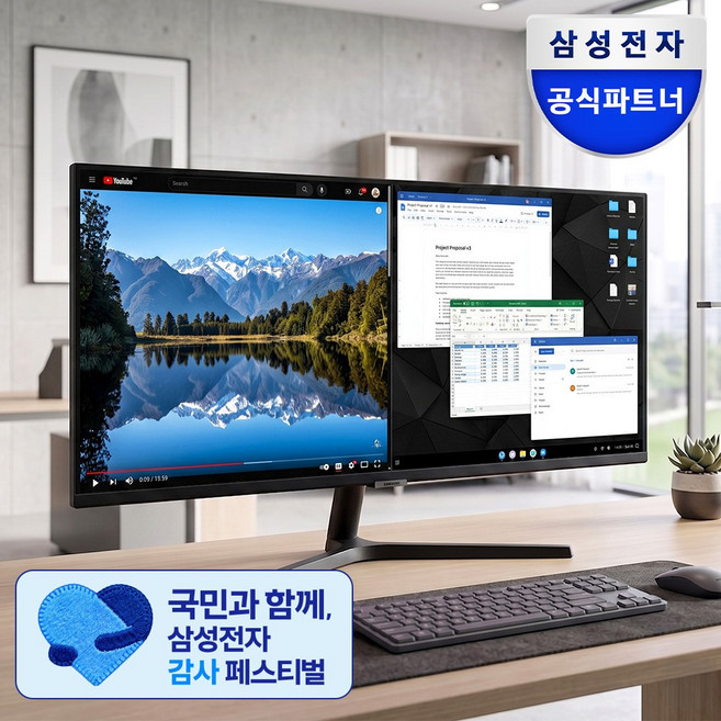 (삼성전자) 삼성 모니터 뷰피니티 S5 S34C500, 86cm