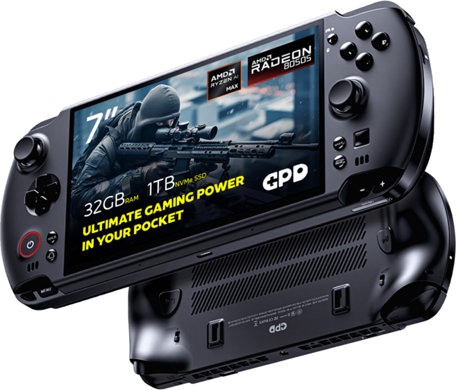 GPD WIN5 AI MAX 385 휴대용 게이밍 PC 디바이스 UMPC, AI MAX+ 395/64GB+2T, 도킹스테이션