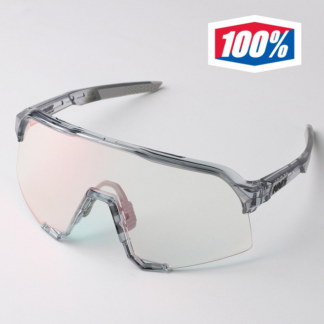 100% 백프로 선글라스 고글 S3 폴리쉬드 투명 그레이 로즈 골드 미러 변색 60005-00037 러닝 라이딩 스포츠 선글라스