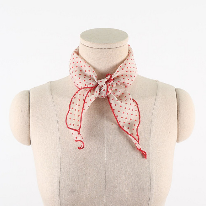 에스랑 도트텐셀 여성 봄 삼각 쁘띠 스카프 콘서트 응원 굿즈 필수템 트로트 트롯