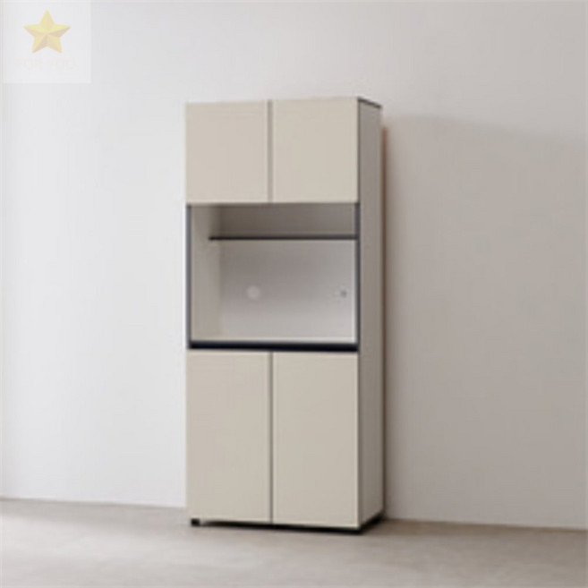 깊은 조명형 주문제작수납장, 화이트