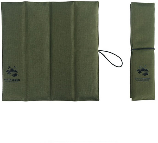 R312 휴대용 등산 캠핑 접이식 방석 돗자리 방수 방습, 밀리터리그린