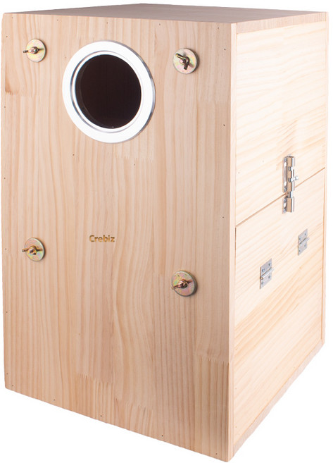 뉴기니아 앵무새 외부 둥지 알통 나무집 좌우형 회색앵무 아마존, 좌측문, 1개